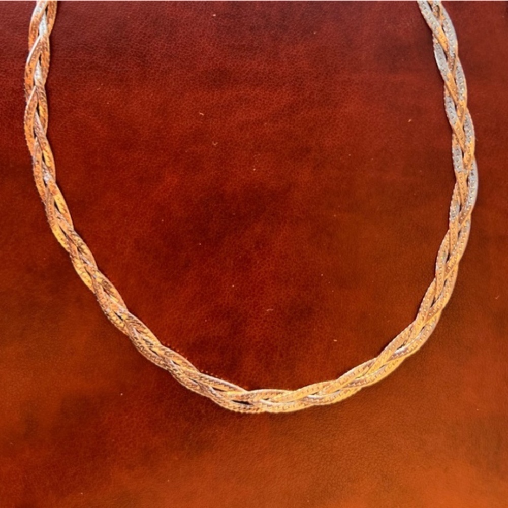 Silver Italian Braided Chain